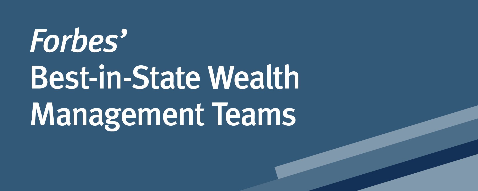 Forbes' Best-in-State Wealth Management Teams award badge